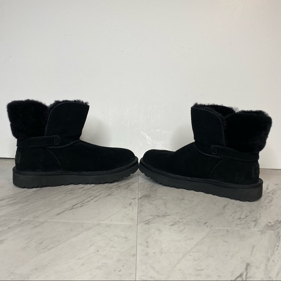 UGG Karel Black Mini Winter Boot 6 - Picture 5 of 14